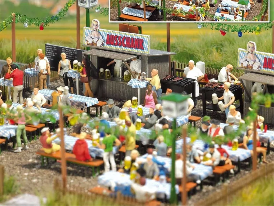 Figuren-Set Biergarten von Busch